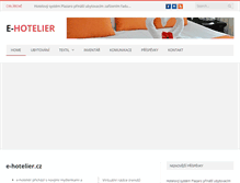 Tablet Screenshot of e-hotelier.cz